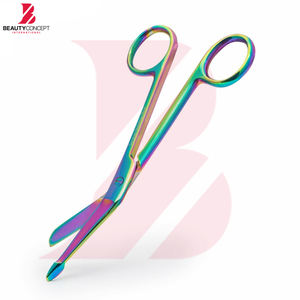 Tijeras para Vendajes de 5.5 Pulgadas, Multicolores, Quirúrgicas, Médicas, de Acero Inoxidable de Alta Resistencia, para Enfermería, Trauma y Primeros Auxilios - Product Image 2