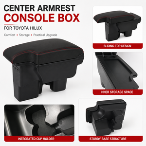 Boîte de rangement pour console centrale de voiture, organiseur d'accoudoir en cuir PU, remplacement pour l'intérieur automobile - Product Image 3