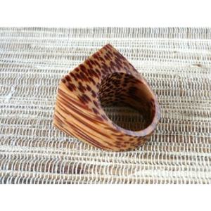 Natural Finish Wood Resin Finger <b>Ring</b> <b>Crystal</b> Fashion Accessories for Daily Fashion - Product Image 5
