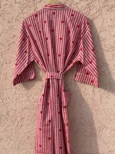 Kimono de Algodón Hecho a Mano para Mujer, Estilo Bohemio, Casual, Ecológico, de Manga Larga, con Estampado Floral, Ropa de Dormir para Primavera/Verano - Product Image 6