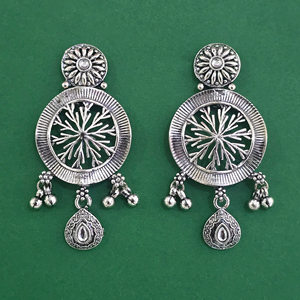Collection Éblouissante et Exclusive de Boucles d'Oreilles Classiques au Design Impeccable avec Placage Oxydé 811311 - Product Image 3
