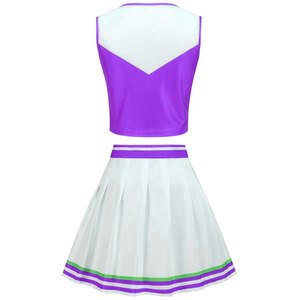 Tenue de cheerleading professionnelle de qualité supérieure Solid Trader, avec graphismes personnalisés, en textile léger et coupe athlétique. - Product Image 2