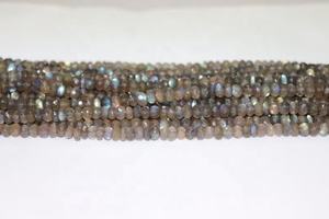 Perles facettées en labradorite naturelle, rondes, 7-8 mm, haute qualité, pour la création de bijoux - Product Image 3