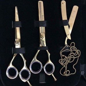 Ensemble de ciseaux de coiffure professionnels en acier inoxydable pour salon de coiffure, différentes formes, pour couper et effiler les cheveux - Product Image 5