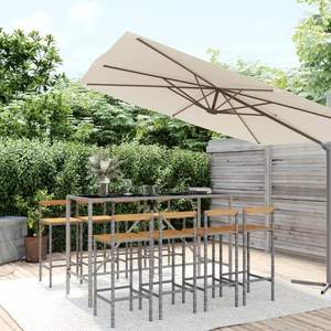 Conjunto de Bar para Jardín en Gris - Product Image 1