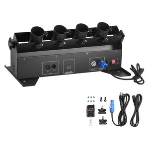 Macchina Spara Coriandoli Elettrica ad Alta Potenza, 4 Colpi, Lanciatore di Coriandoli Portatile, Sistema DMX512 con Telecomando Manuale per Attrezzature da Palcoscenico - Product Image 1