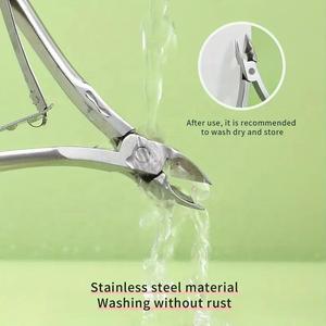 Alicate Profesional Morje para Cutículas y Uñas Quirúrgicas, Cuchilla Recta de Precisión, Acero Inoxidable, Apertura de Mandíbula de 10 mm - Product Image 5