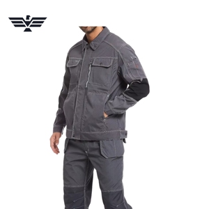Ensemble de vêtements de travail industriels unisexes, combinaison de travail résistante, coton, mécanicien, construction, confortable - Product Image 6