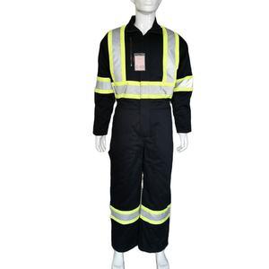 OEM Plus Size Heavy Duty Canvas Work Coveralls American Style Reflective Hi Vis Safety Uniform Industrial Workwear - Product Image 1