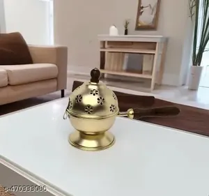 Quemador de incienso de cadena de calidad avanzada, proveedor confiable de latón Bakhoor Smeller, diseño de grabado, quemador de incienso, precios de superventa - Product Image 1