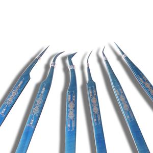 Pinces à cils en plasma bleu multifonctionnelles et durables pour faux cils sous marque personnalisée - Product Image 4