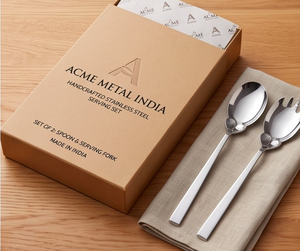 Ensemble de saladiers Tulip Bloom, acier inoxydable artisanal de qualité supérieure avec poignée fine, pour restaurants, hôtels et complexes hôteliers - Product Image 4