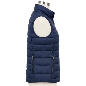 Sleeveless Insulated Jacket Breathable Eco-Friendly Button Solid Pattern Stand Collar Comfortable Fit Women <b>Puffer</b> <b>Vest</b> Casual - Product Image 6