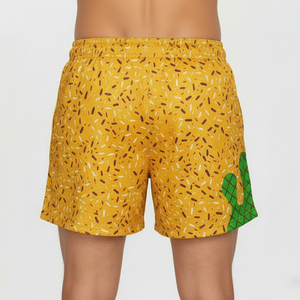 กางเกงขาสั้นตาข่ายระบายอากาศแห้งเร็ว 5 นิ้ว ลายไอศกรีมคุกกี้แบบอเมริกัน สำหรับออกกำลังกาย เล่นเบสบอล หรือใส่ลำลองสำหรับผู้ชาย ขนาด 7 นิ้ว - Product Image 4