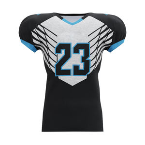 Maillot de football unisexe à manches courtes, imprimé par transfert thermique, respirant, anti-humidité, séchage rapide, pour entraînement sportif en équipe - Product Image 1