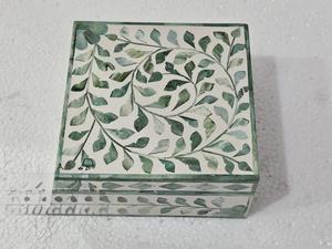 Caja de Joyería Decorativa Hecha a Mano con Diseño Marroquí de Flor de Amor con Incrustaciones de Hueso Ecológica, Decoración para Mesa del Hogar, Año Nuevo - Product Image 5