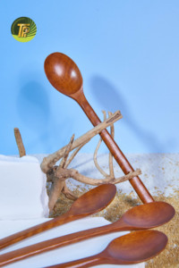 Premium Longan Wood Long Handle <b>Soup</b> <b>Spoon</b> Handmade Vietnam Eco Friendly Natural Kitchen Cooking Utensil Accessories - Product Image 1
