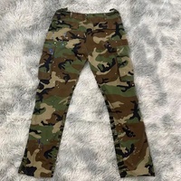 Pantalon cargo unisexe en toile 100% coton imperméable, style streetwear, avec éclaboussures personnalisées
