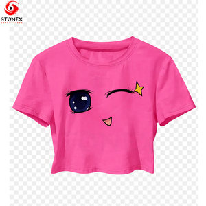 T-shirts courts personnalisés en coton respirant et écologique à col rond pour femmes - Vente en gros de t-shirts à manches courtes de haute qualité - Product Image 1