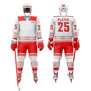 Ensemble de maillots de hockey sur glace pour hommes sur mesure de qualité supérieure, respirant, à séchage rapide, en matériau léger, conçu pour les sports d'équipe, OEM - Product Image 1