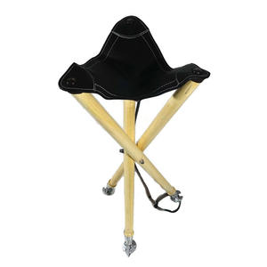 Tabouret/chaise de chasse en cuir véritable 2026, portable, robuste, pour le tir, la pêche, le camping en plein air, toutes saisons - Product Image 1