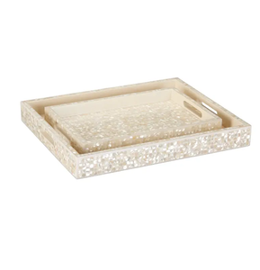 Bandeja de Nácar Real de Calidad Estándar, Bandeja de Almacenamiento Rectangular de Lujo de Nácar, Plato de Nácar, Bandeja para Servir de Concha Marina - Product Image 6