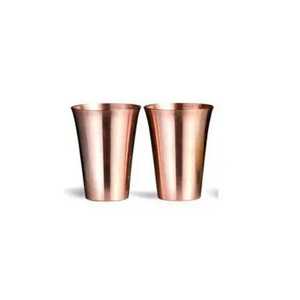 Gobelets en cuivre martelé avec sous-verres assortis, ensemble de vaisselle rustique écologique pour l'eau et les jus - Product Image 3