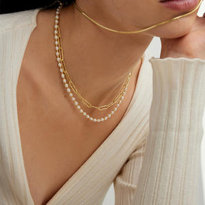 Collier de perles d'eau douce naturelles haut de gamme, luxe léger, 5-6 mm, chaînes de perles séparées polyvalentes - Product Image 4