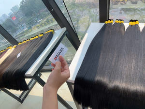 Extensions de cheveux vietnamiens vierges en vrac de qualité supérieure de 30 pouces Super Double Drawn Single Donor Natural Straight-100g Hair 1 Pack - Product Image 5