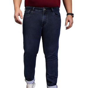 <b>Men's</b> High Street Style Oversized Denim Jeans Pant Custom Made Good Quality OEM Private Label Adults Size Mid Waist <b>Overalls</b> - Product Image 1