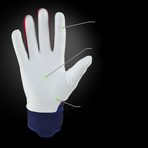 Guante de Bateo de Béisbol de Alta Calidad con Gran Agarre, Guante Deportivo Multicolor para Softbol con Correa Ajustable - Product Image 3