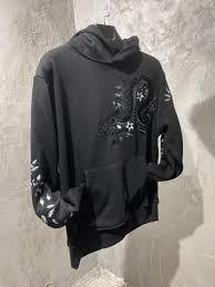 Sudadera ecológica para hombre, de gran tamaño, manga larga, con logo bordado personalizado, transpirable, estampada, para otoño. - Product Image 4
