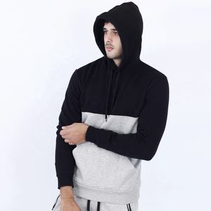 Custom Solid Colorblock Graphic Embroidery Logo Unisex <b>Thick</b> Winter <b>Hoodies</b> OEM <b>Men</b> Cotton Fleece Breathable Quick Dry High - Product Image 2