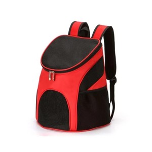 Blue Nylon Pet <b>Backpack</b> Carrier With Mesh Breathable Design For <b>Cats</b> Zipper Closure - Product Image 4