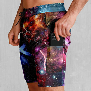 Lightweight Men's Eco-Friendly Polyester Sublimation Board Shorts Breathable Quick Dry Loose Fit - Product Image 3