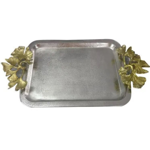 Highest Quality Aluminum Metal Tray Elegance <b>Table</b> <b>Decorative</b> Serving Tray Perfect For Home And Hotel Dining <b>Table</b> For <b>Top</b> Sale - Product Image 6