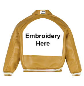 Wembly Sports Over-Sized Custom <b>Mens</b> Varsity <b>Jacket</b> Embroidery <b>Thin</b> Fleece Material Leather - Product Image 4