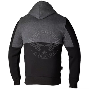 CRESTLINE INDUSTRY Customizable Cotton Men Winter Motorcycle Racing Hoodie Zip-Up Full Sleeve Biker Riding Sweatshirt - Product Image 4