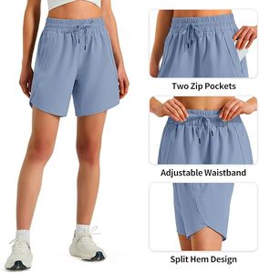 Shorts de sport légers et confortables pour femmes, 5 pouces, en polyester, pour la gym et les activités sportives - Product Image 4