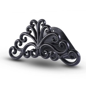 Iron Garden <b>Hose</b> Holder <b>Wall</b> <b>Mount</b> Rack Heavy Duty Outdoor Water Pipe Organizer Hanger Vintage Scroll Design <b>Hose</b> storage - Product Image 5