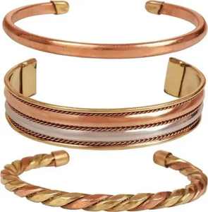 Brazaletes Metálicos de Moda para Mujer, Brazalete Asimétrico de Tendencia, Brazalete Ajustable de Apertura Ancha, Venta al por Mayor por GLOBAL EXPORTS - Product Image 1