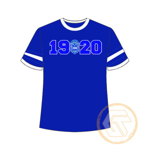 Camiseta de Jersey de Algodón y Poliéster Transpirable de Alta Calidad con Logotipo Personalizado al por Mayor de Zeta Phi Beta, Ropa de Sororidad para Mujer - Product Image 1