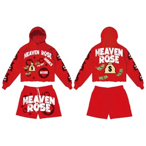 Conjunto Deportivo Personalizado para Hombre, Sudadera con Capucha y Pantalones Jogger de Algodón, 350GSM, Felpa, Secado Rápido, Ropa Deportiva Urbana, Impresión por Transferencia de Calor OEM - Product Image 4