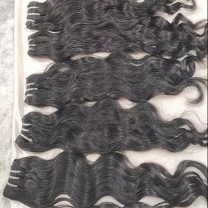 100% Cabello crudo de un proveedor Tejido de cabello de templo del sur de la India sin procesar. Tejido crudo de cabello rizado profundo indio virgen de alta calidad. - Product Image 6