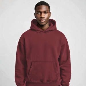 Hoodie ample sur mesure en gros, en molleton de coton avec détails embossés, pour les marques de mode américaines - Product Image 4