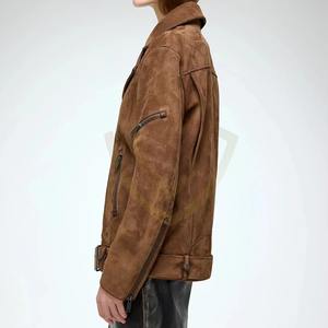New Arrival Latest Women's Leather <b>Suede</b> <b>Jacket</b> 2026 Premium Design Pak Made Women's Leather <b>Suede</b> <b>Jacket</b> - Product Image 6