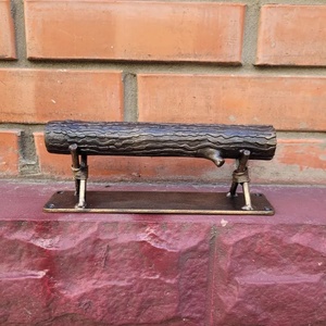 Manija de hierro forjado para puerta, fácil de instalar, textura grabada de corteza de árbol, estilo tradicional, accesorio para puerta/portón. - Product Image 4