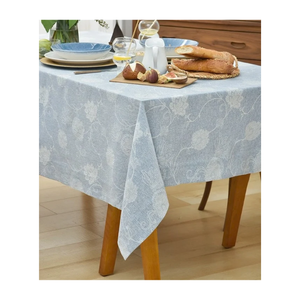 Elegant 60x108 Inches Machine Washable Floral Embroidered Lace <b>Tablecloth</b> Round Handmade Washable Home Decor Personalizable - Product Image 1