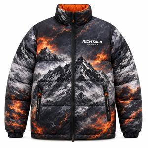 Chaqueta de Invierno para Hombre, Acolchada, con Cuello Alto, Resistente al Viento, Relleno Grueso de Poliéster, Estilo Casual, Secado Rápido, Transpirable y Ecológica - Product Image 1