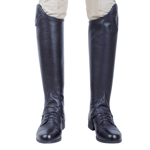 OEM Custom Genuine Leather <b>Half</b> <b>Chaps</b> Breathable Equestrian Horse Riding Gaiters Durable Riding <b>Chaps</b> LHC-0004 - Product Image 6
